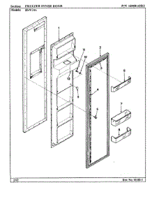 03 - Freezer Inner Door parts for Maytag Refrigerator RSW24A / 9M23A from AppliancePartsPros.com