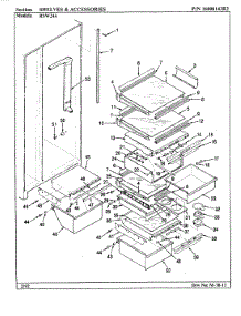 08 - Shelves & Accessories parts for Maytag Refrigerator RSW24A / AM81F from AppliancePartsPros.com