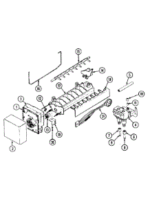 09 - Ice Maker parts for Maytag Refrigerator RSW24E0CAL / DM88A from AppliancePartsPros.com