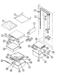 08 - Shelves & Accessories parts for Maytag Refrigerator RSW2700DAB from AppliancePartsPros.com