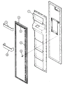 02 - Freezer Inner Door parts for Maytag Refrigerator RSW2700DAM from AppliancePartsPros.com