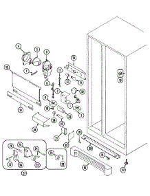 04 - Fresh Food Compartment parts for Maytag Refrigerator RSW2700EAB from AppliancePartsPros.com
