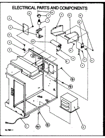 04 - Electrical Parts Andcomponents parts for Amana Microwave RSW459P / P1110411M from AppliancePartsPros.com