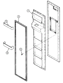 02 - Freezer Inner Door parts for Admiral Refrigerator RSWA278AAE from AppliancePartsPros.com