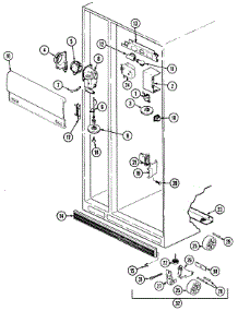 04 - Fresh Food Compartment parts for Admiral Refrigerator RSWA278AAM from AppliancePartsPros.com