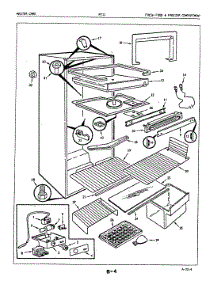 02 - Fresh Food & Freezer Compartment parts for Maytag Refrigerator RT11S / 86T002 from AppliancePartsPros.com