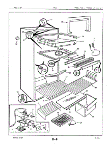 02 - Fresh Food & Freezer Compartment parts for Maytag Refrigerator RT11S / 86T010 from AppliancePartsPros.com