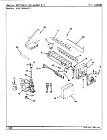 04 - Optional Ice Maker Kit parts for Maytag Refrigerator RTC1500AAL / CH01A from AppliancePartsPros.com