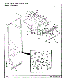 02 - Fresh Food Compartment parts for Maytag Refrigerator RTC1500AAW / CH01A from AppliancePartsPros.com