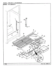06 - Shelves & Accessories parts for Maytag Refrigerator RTC1500AAW / CH01A from AppliancePartsPros.com