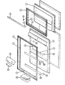 03 - Inner Door parts for Maytag Refrigerator RTC1500CAL / DH02C from AppliancePartsPros.com