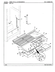 07 - Shelves & Accessories parts for Maytag Refrigerator RTC15A / AH01D from AppliancePartsPros.com