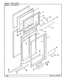 03 - Inner Door parts for Maytag Refrigerator RTC1700AAL / CH26B from AppliancePartsPros.com
