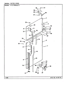 05 - Outer Door parts for Maytag Refrigerator RTC1700AAL / CH26B from AppliancePartsPros.com