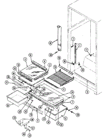 06 - Shelves & Accessories parts for Maytag Refrigerator RTC1700CAL / DH27A from AppliancePartsPros.com