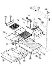 03 - Freezer Compartment parts for Maytag Refrigerator RTC1700DAM from AppliancePartsPros.com