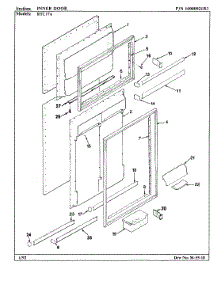 04 - Inner Door parts for Maytag Refrigerator RTC17A / BH26A from AppliancePartsPros.com