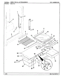 05 - Shelves & Accessories parts for Maytag Refrigerator RTC17A / BH26D from AppliancePartsPros.com