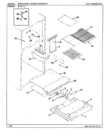 02 - Freezer Compartment parts for Maytag Refrigerator RTC17A / BH26B from AppliancePartsPros.com