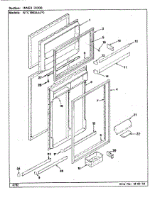 03 - Inner Door parts for Maytag Refrigerator RTC1900AAL / CH55B from AppliancePartsPros.com