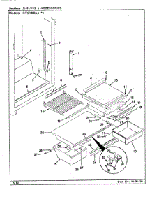 06 - Shelves & Accessories parts for Maytag Refrigerator RTC1900AAL / CH55B from AppliancePartsPros.com