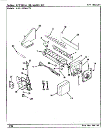04 - Optional Ice Maker Kit parts for Maytag Refrigerator RTC1900AAW / CH55B from AppliancePartsPros.com