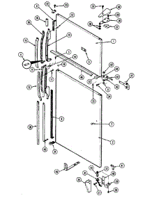 05 - Outer Door parts for Maytag Refrigerator RTC1900CAL from AppliancePartsPros.com