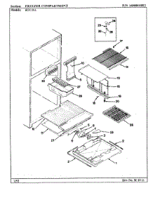 02 - Freezer Compartment parts for Maytag Refrigerator RTC19A / 9E10A from AppliancePartsPros.com