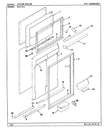 03 - Inner Door parts for Maytag Refrigerator RTC19A / BH55B from AppliancePartsPros.com