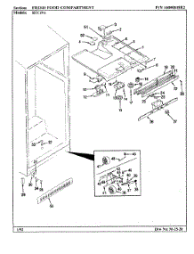 02 - Fresh Food Compartment parts for Maytag Refrigerator RTC19A / AH55A from AppliancePartsPros.com
