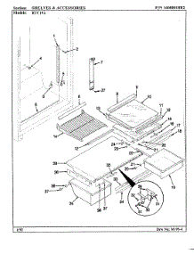 06 - Shelves & Accessories parts for Maytag Refrigerator RTC19A / AH55A from AppliancePartsPros.com