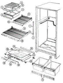 06 - Shelves & Accessories parts for Admiral Refrigerator RTCA196AAM from AppliancePartsPros.com