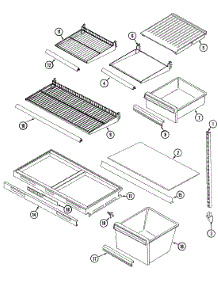 06 - Shelves & Accessories parts for Admiral Refrigerator RTCA216AAE from AppliancePartsPros.com
