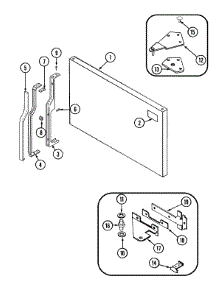 03 - Freezer Outer Door parts for Admiral Refrigerator RTCA216BAM from AppliancePartsPros.com