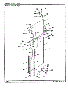 05 - Outer Door parts for Maytag Refrigerator RTD1700AAL / CH31B from AppliancePartsPros.com