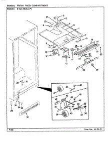 02 - Fresh Food Compartment parts for Maytag Refrigerator RTD1700AAW / CH31A from AppliancePartsPros.com