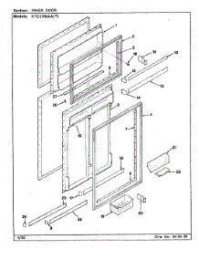 03 - Inner Door parts for Maytag Refrigerator RTD1700AAW / CH31B from AppliancePartsPros.com