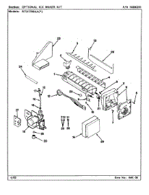 04 - Optional Ice Maker Kit (Rae3100aax) parts for Maytag Refrigerator RTD1700AAW / CH31B from AppliancePartsPros.com