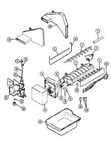 04 - Optional Ice Maker Kit parts for Maytag Refrigerator RTD1700CAL / DH33C from AppliancePartsPros.com