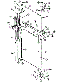 05 - Outer Door parts for Admiral Refrigerator RTD1700CGE / DF29A from AppliancePartsPros.com