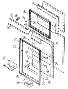 03 - Inner Door parts for Maytag Refrigerator RTD1700DAE from AppliancePartsPros.com