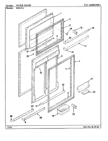 04 - Inner Door parts for Maytag Refrigerator RTD17A / BH31B from AppliancePartsPros.com
