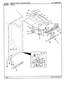 03 - Fresh Food Compartment parts for Maytag Refrigerator RTD17A / BH31A from AppliancePartsPros.com