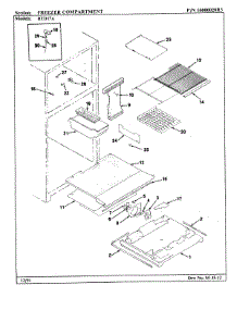 04 - Freezer Compartment parts for Maytag Refrigerator RTD17A / 9E06A from AppliancePartsPros.com