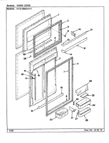 03 - Inner Door parts for Maytag Refrigerator RTD1900AAW / CH59A from AppliancePartsPros.com