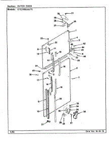 05 - Outer Door parts for Maytag Refrigerator RTD1900AAW / CH59A from AppliancePartsPros.com