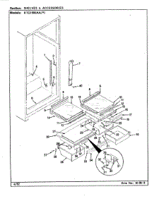 06 - Shelves & Accessories parts for Maytag Refrigerator RTD1900AAW / CH59A from AppliancePartsPros.com