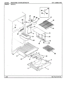 02 - Freezer Compartment parts for Maytag Refrigerator RTD19A / AH59A from AppliancePartsPros.com