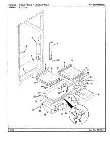 07 - Shelves & Accessories parts for Maytag Refrigerator RTD19A / BH59B from AppliancePartsPros.com