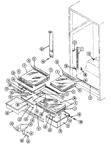 06 - Shelves & Accessories parts for Maytag Refrigerator RTD19E0CAL / DH64B from AppliancePartsPros.com